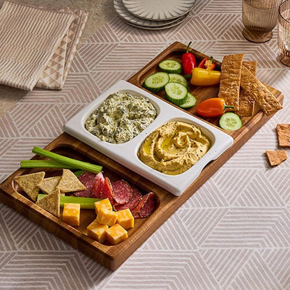 Dual-Sided Charcuterie Board Set